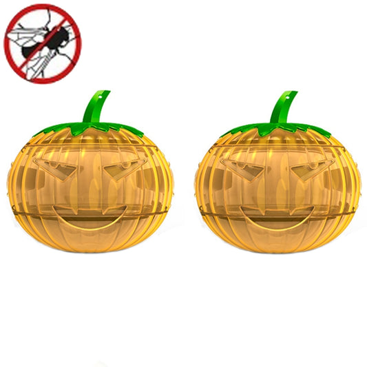 SJZ060 2pcs/set Pumpkin Shaped Fruit Fly Traps Fruit Fly Trap Bee Trap(Yellow) - Traps by PMC Jewellery | Online Shopping South Africa | PMC Jewellery | Buy Now Pay Later Mobicred