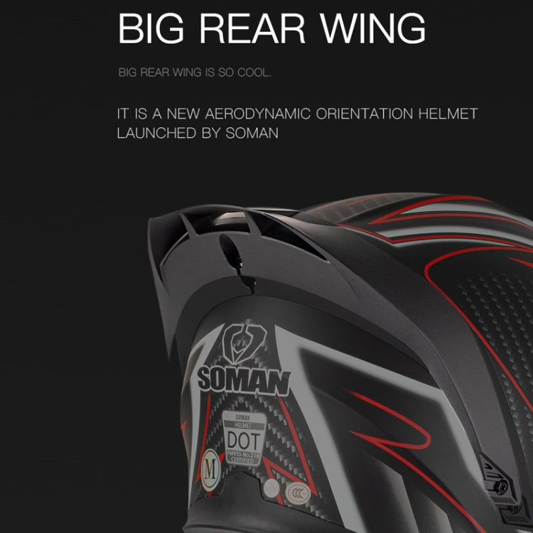 SOMAN Motorcycle Dual Lens Riding Peel-Off Full Coverage Helmet, Size: S(Pearl White) - free shipping - PMC TechLife - Order now!