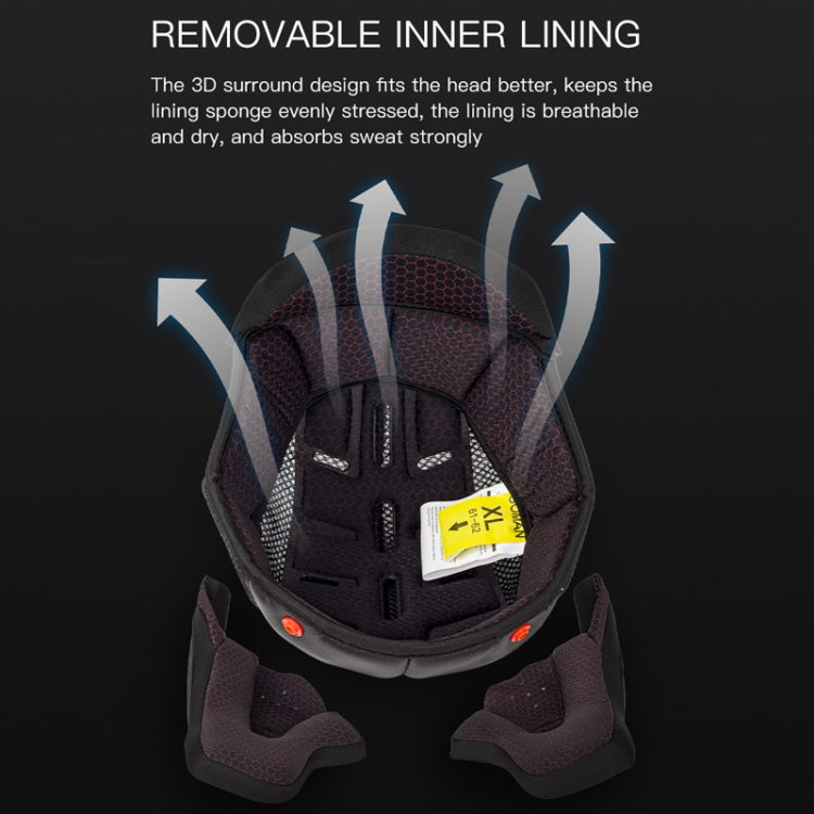 SOMAN Motorcycle Dual Lens Riding Peel-Off Full Coverage Helmet, Size: XXL(Sapphire Vision) - free shipping - PMC TechLife - Order now!