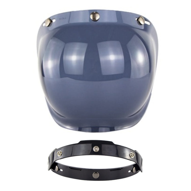 Motorcycle Helmet Three-Button Windproof Lens With Bracket(Dark Tea) - Helmets by PMC TechLife | Online Shopping South Africa | PMC TechLife | Buy Now Pay Later Mobicred