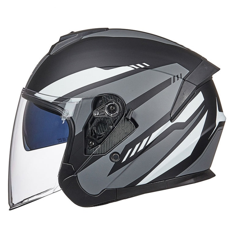 GXT Electric Vehicle Four Seasons Sun Protection & Windshield Double Lens Helmet, Size: M(Matt Black Gray) - Helmets by GXT | Online Shopping South Africa | PMC Jewellery | Buy Now Pay Later Mobicred