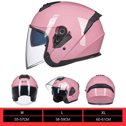 GXT Electric Vehicle Four Seasons Sun Protection & Windshield Double Lens Helmet, Size: M(Matt Black Gray) - Helmets by GXT | Online Shopping South Africa | PMC Jewellery | Buy Now Pay Later Mobicred