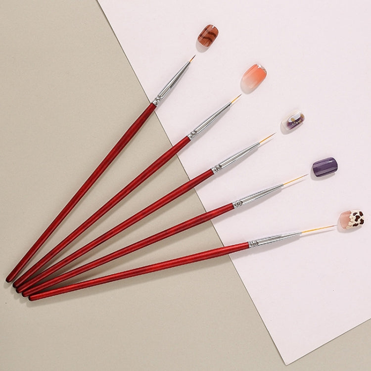 No.1 0.6cm Nail Fine Line Pulling Pen Color Painting Flower Pen Fine Outline Nail Art Pen - Nail Art Equipment by PMC Jewellery | Online Shopping South Africa | PMC Jewellery | Buy Now Pay Later Mobicred