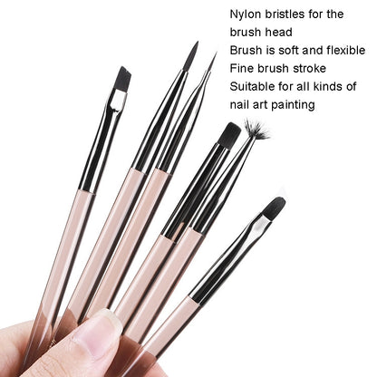 Acrylic Tea Color Pen Brush Beauty Nail Pen Color Painting Drawing Pen Light Therapy Pen(KS11) - Nail Art Equipment by PMC Jewellery | Online Shopping South Africa | PMC Jewellery | Buy Now Pay Later Mobicred