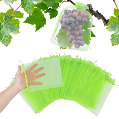 100pcs /Pack  Fruit Protection Bag Anti-Insect And Anti-Bird Net Bag 13 x 18cm(Pink) - Plant Support & Care by PMC Jewellery | Online Shopping South Africa | PMC Jewellery