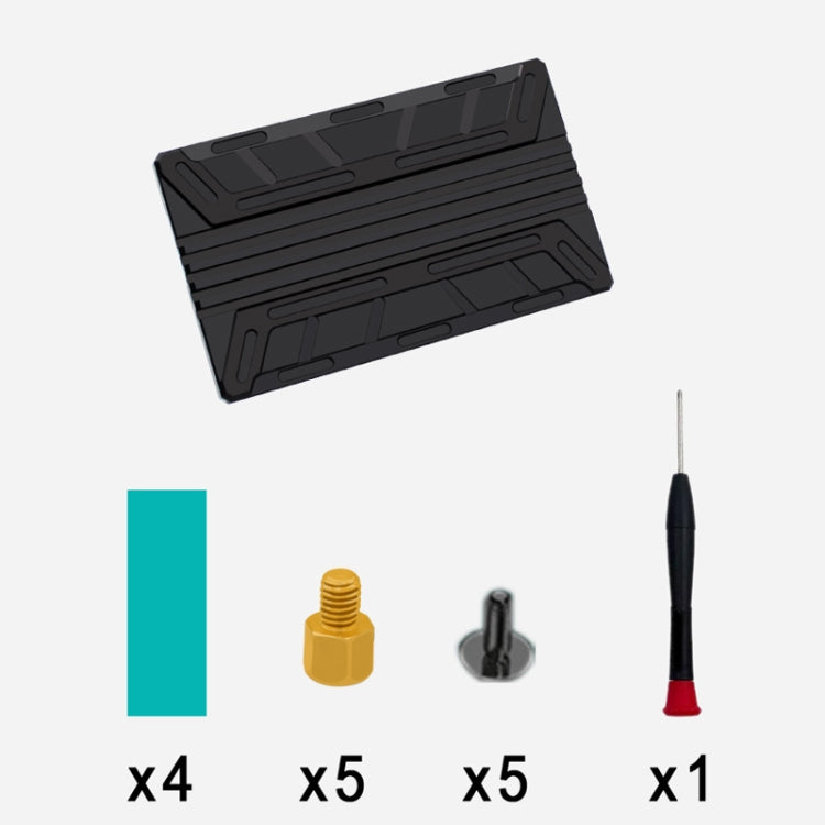 NVMe M.2 MKEY SSD RAID Array Motherboard PCIE Split Card Heatsink - Add-on Cards by PMC TechLife | Online Shopping South Africa | PMC TechLife