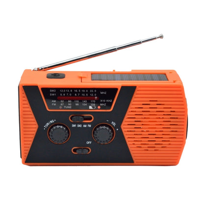 AM/FM/NoAA 2000mAh Emergency Radio Portable Hand Crank Solar Powered Radio(Orange) - Radio Player by PMC Jewellery | Online Shopping South Africa | PMC Jewellery | Buy Now Pay Later Mobicred