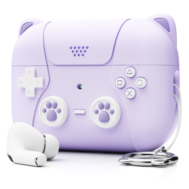 For AirPods 3 Earphone Silicone Protective Case Cat Claw Cover(Light Purple) - For AirPods 3 by PMC Jewellery | Online Shopping South Africa | PMC Jewellery | Buy Now Pay Later Mobicred