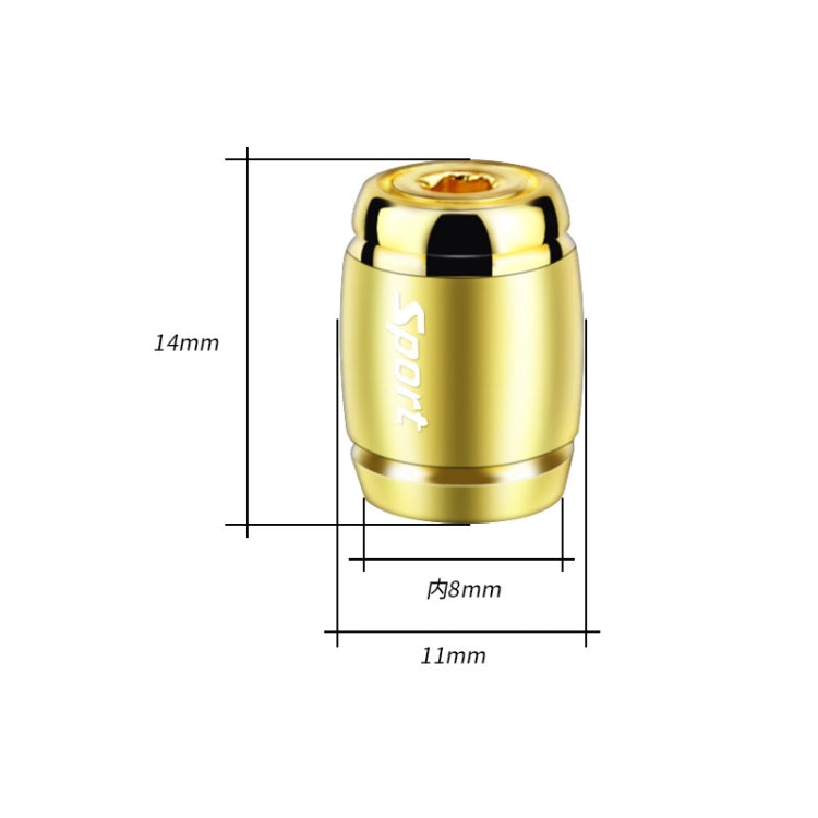 Automobile Valve Core Cap Tire Anti-deflation Valve Decoration(Titanium Black) - Tire Valve Caps by PMC TechLife | Online Shopping South Africa | PMC TechLife