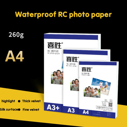 A3+ 20 Sheets 260g Waterproof RC Photo Paper for Brother/Epson/Lenovo/HP/Canon Inkjet Printers(Fine Velvet) - Printer Accessories by PMC Jewellery | Online Shopping South Africa | PMC Jewellery | Buy Now Pay Later Mobicred