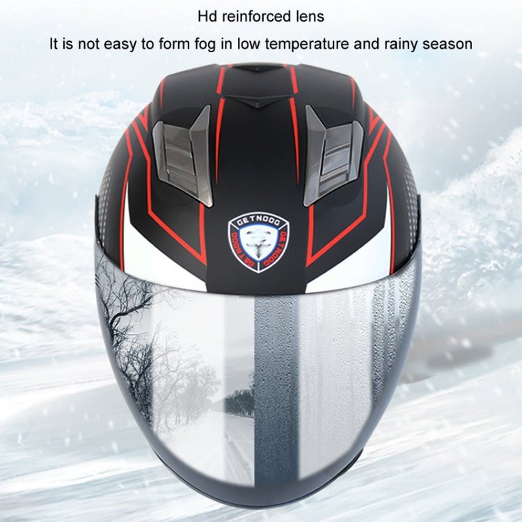 KUQIBAO Motorcycle Smart Bluetooth Sun Protection Double Lens Safety Helmet, Size: XL(Bright Black Phantom Fiber+Black Tail) - Helmets by KUQIBAO | Online Shopping South Africa | PMC Jewellery | Buy Now Pay Later Mobicred