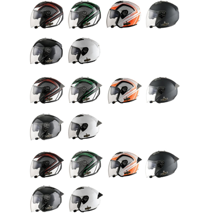 KUQIBAO Motorcycle Smart Bluetooth Sun Protection Double Lens Safety Helmet, Size: XXL(White+Gray Tail) - Helmets by KUQIBAO | Online Shopping South Africa | PMC Jewellery | Buy Now Pay Later Mobicred