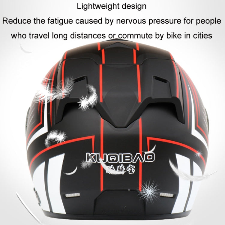 KUQIBAO Motorcycle Smart Bluetooth Sun Protection Double Lens Safety Helmet, Size: L(Matte Black+Black Tail) - Helmets by KUQIBAO | Online Shopping South Africa | PMC Jewellery | Buy Now Pay Later Mobicred