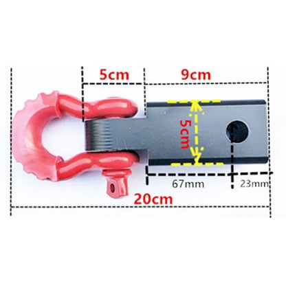 Solid Trailer Arm Off-Road Vehicle Rear Bumper Modified Traction Connector, Color: Black Red - Towing Bars by PMC Jewellery | Online Shopping South Africa | PMC Jewellery | Buy Now Pay Later Mobicred