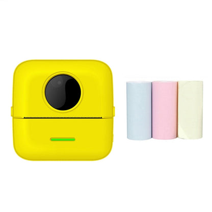 Mini Student Wrong Question Bluetooth Thermal Printer With 3 Rolls Color Paper(Yellow) - Printer by PMC Jewellery | Online Shopping South Africa | PMC Jewellery | Buy Now Pay Later Mobicred