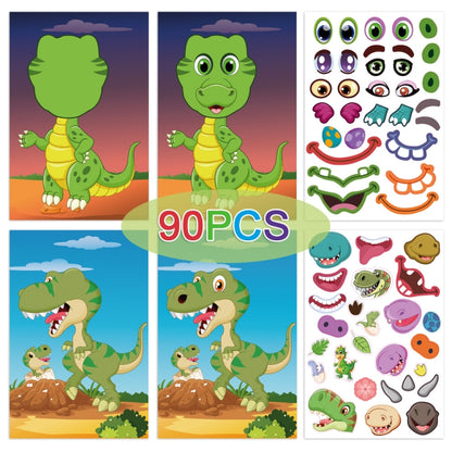 Face Changing Stickers Early Learning DIY Puzzle Stickers Toys(Dinosaur) - Early Education Toys by PMC Jewellery | Online Shopping South Africa | PMC Jewellery