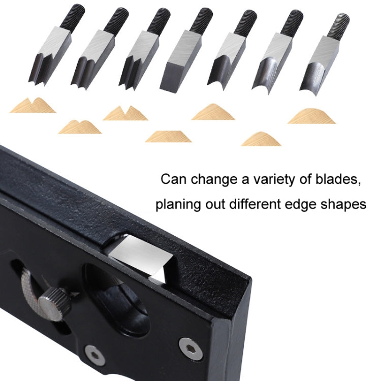 Woodworking Multi-Angle Chamfering Adjustable Depth Hand Planer, Color: Black - Wood Planers by PMC TechLife | Online Shopping South Africa | PMC TechLife