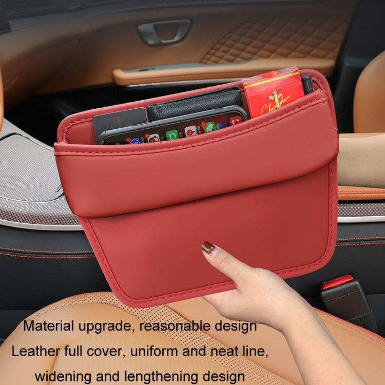 Car Gap Storage Box Seat Decoration Seat Filler Organizer(Wine Red) - Stowing Tidying by PMC Jewellery | Online Shopping South Africa | PMC Jewellery | Buy Now Pay Later Mobicred