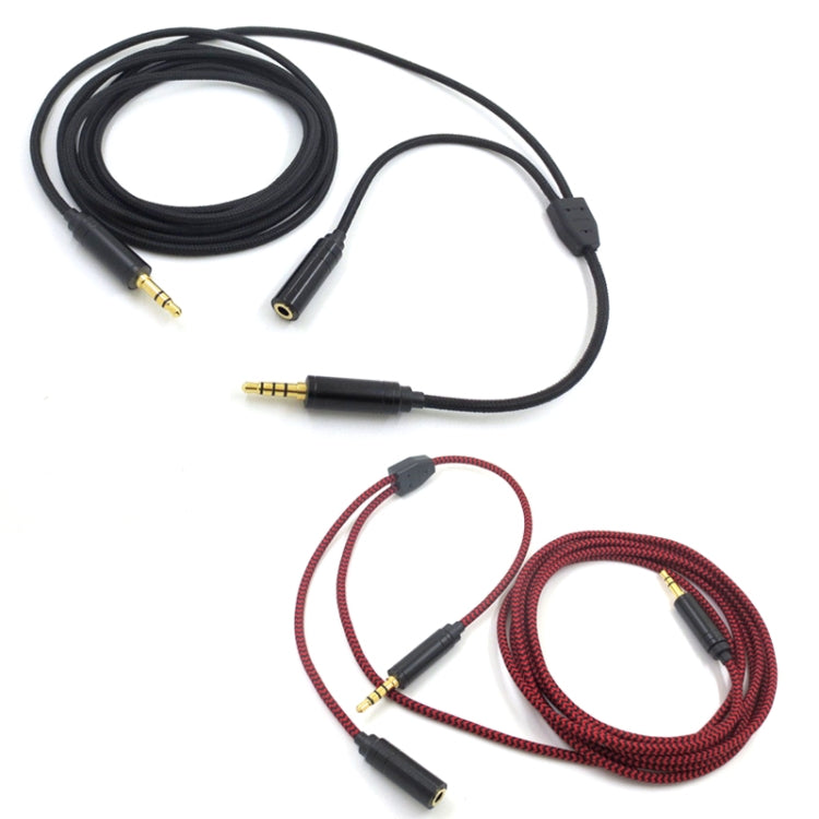 3.5mm Voice Party Live Recording Audio Cable Mobile Game Projection Computer Chat Link Cable(Black) - Headset Accessories by PMC TechLife | Online Shopping South Africa | PMC TechLife