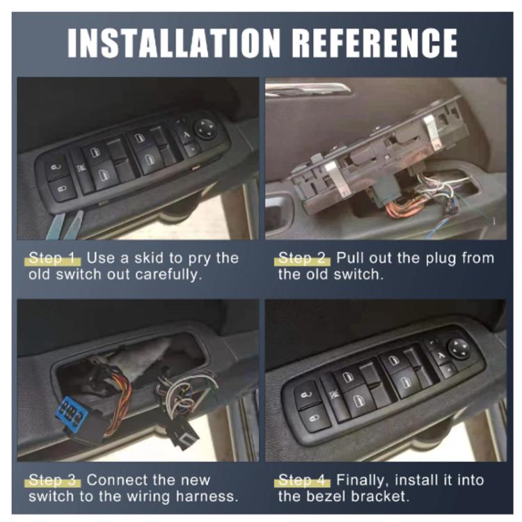 For Nissan Juke Car Window Switch Button Replacement Assembly(25401-3SH0A) - Car Switches by PMc TechLife | Online Shopping South Africa | PMc TechLife | Buy Now Pay Later Mobicred