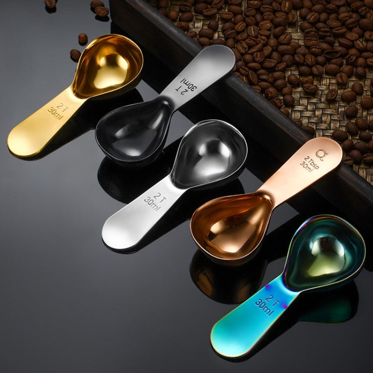 30ml 304 Stainless Steel Thickened Coffee Spoon With Scale Measuring Bean Spoon, Color: Black - Coffee Tools by PMC Jewellery | Online Shopping South Africa | PMC Jewellery | Buy Now Pay Later Mobicred