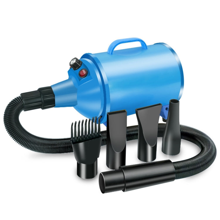 2100W Dog Dryer Stepless Speed Pet Hair Blaster Pet Water Blower 220V EU Plug(Pure Blue) - Pet Care by PMC Jewellery | Online Shopping South Africa | PMC Jewellery