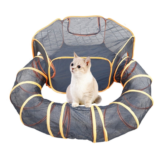 Cat Nest  HexagonTunnel + U-shaped Tunnel Combination Set Folding Pet House - Tunnels by PMC Jewellery | Online Shopping South Africa | PMC Jewellery | Buy Now Pay Later Mobicred