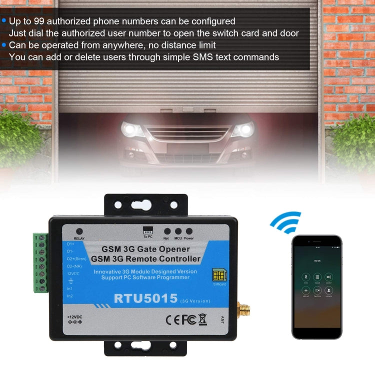 RTU5015  3G/GSM Version Gate Opener Mobile Phone Remote Controller Relay Switch - free shipping - PMC Jewellery - Order now!