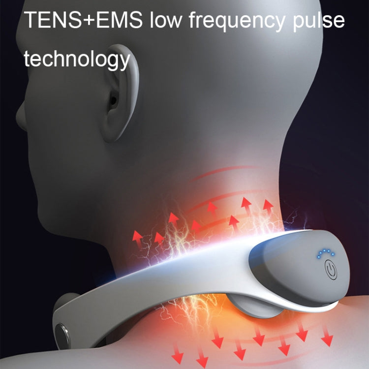 Cervical Spine Massager TENS Microcurrent Pulse Hanging Neck Massage Device(White) - free shipping - PMC TechLife - Order now!