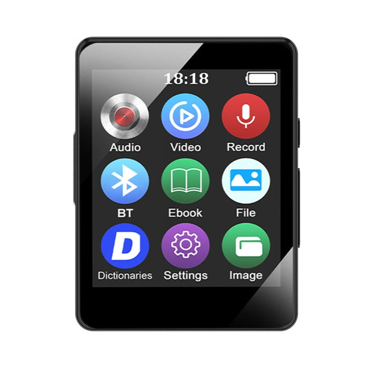 MP3 Music Player Bluetooth 5.0 Ebook Recorder MP4 Walkman 64GB(Black) - MP3 Player by PMC Jewellery | Online Shopping South Africa | PMC Jewellery | Buy Now Pay Later Mobicred