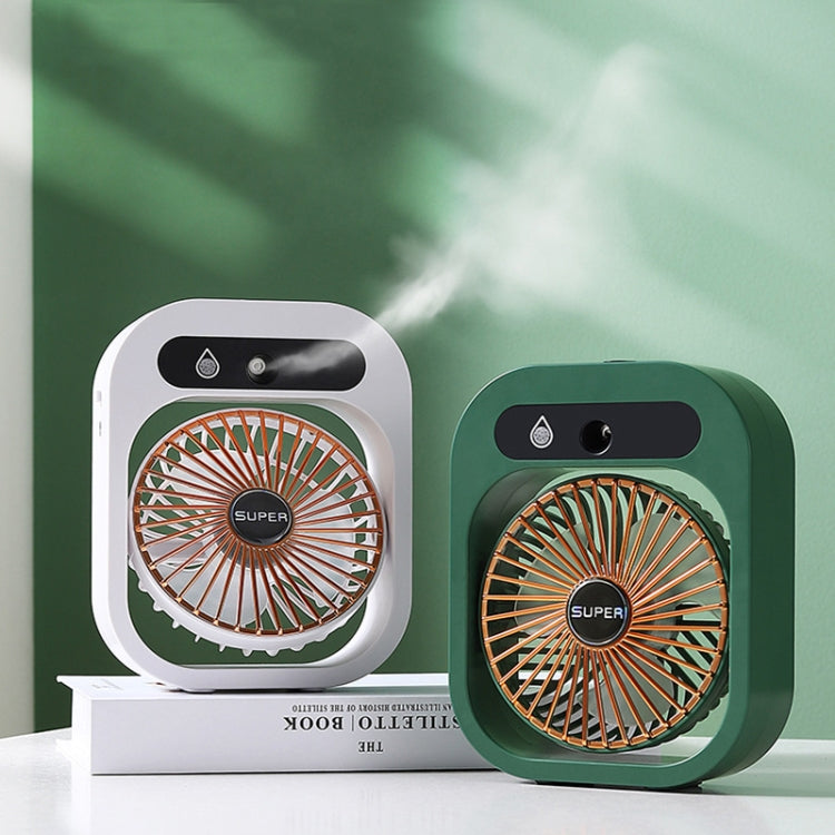 USB Charging Humidification Air Conditioner Fan Nano Spray Desktop Portable Cooling Fan(Green) - Electric Fans by PMC Jewellery | Online Shopping South Africa | PMC Jewellery | Buy Now Pay Later Mobicred