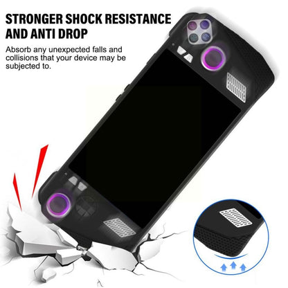 For ASUS ROG Ally Handheld Game Console Silicone Drop-proof Protective Case All-inclusive Case(Black) - Accessories by PMC Jewellery | Online Shopping South Africa | PMC Jewellery