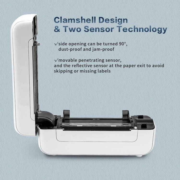 Phomemo PM246S Address Label Printer Thermal Paper Express E-Manifest Printer, Size: EU(Black Gray) - free shipping - PMC TechLife - Order now!