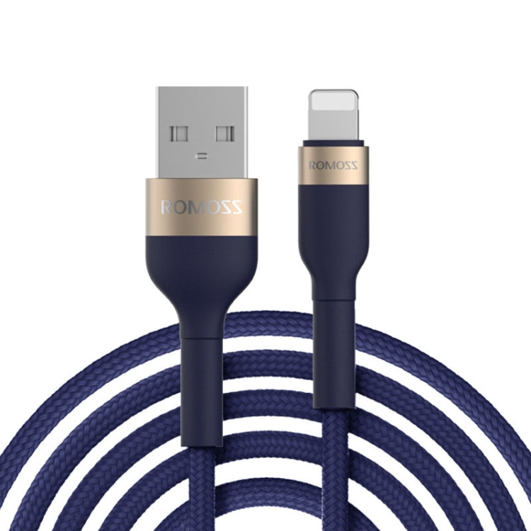 ROMOSS  CB12B 2.4A 8 Pin Fast Charging Cable For IPhone / IPad Data Cable 2m(Blue) - Normal Style Cable by ROMOSS | Online Shopping South Africa | PMC Jewellery | Buy Now Pay Later Mobicred