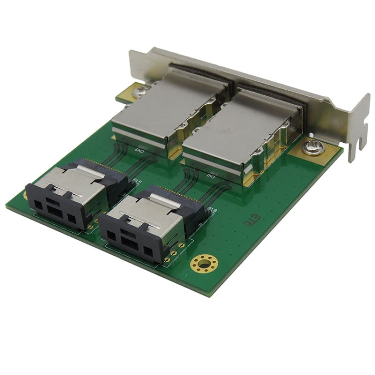 Dual Ports Mini SAS Internal SFF-8087 to External HD SFF-8088 Front Panel PCI SAS Card - Add-on Cards by PMC Jewellery | Online Shopping South Africa | PMC Jewellery | Buy Now Pay Later Mobicred