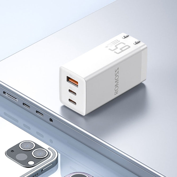 65W ROMOSS AC65H USB+Type-C/USB-C 65W Multifunctional Foldable GaN Charger, CN Plug - USB Charger by ROMOSS | Online Shopping South Africa | PMC Jewellery | Buy Now Pay Later Mobicred