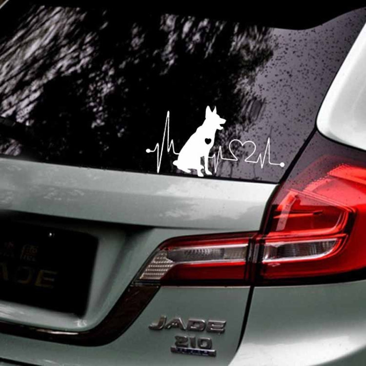 10pcs German Shepherd Cartoon Animal Car Sticker(Black) - Decorative Sticker by PMC Jewellery | Online Shopping South Africa | PMC Jewellery | Buy Now Pay Later Mobicred