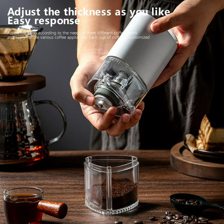 Coffee Electric Grinder Magnetic Snap-on Stainless Steel Blades Kitchen Gadgets(White) - Coffee Machine & Accessories by PMC TechLife | Online Shopping South Africa | PMC TechLife | Buy Now Pay Later Mobicred