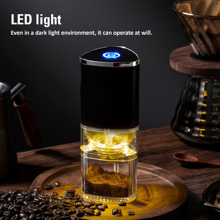 Coffee Electric Grinder Magnetic Snap-on Stainless Steel Blades Kitchen Gadgets(Black) - Coffee Tools by PMC Jewellery | Online Shopping South Africa | PMC Jewellery | Buy Now Pay Later Mobicred