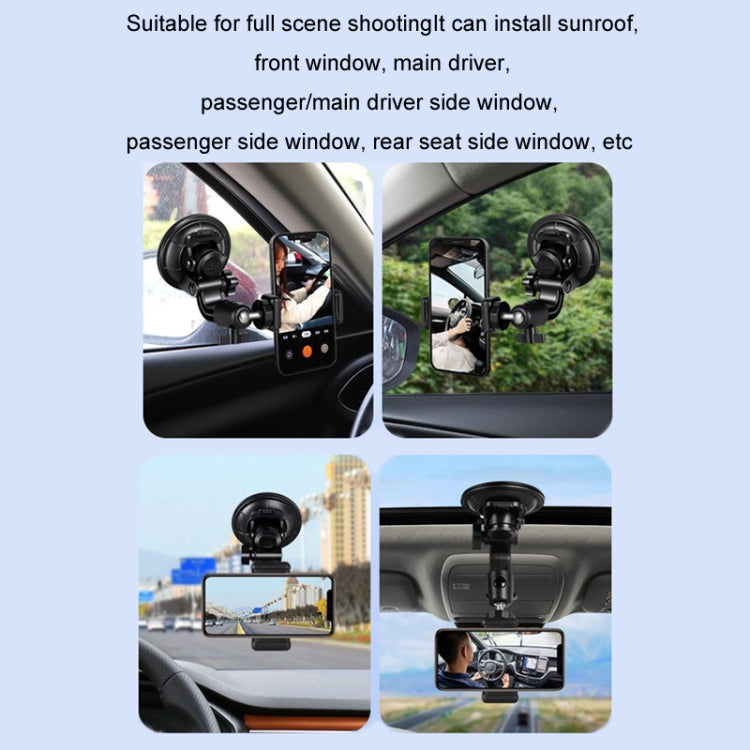 Car Suction Cup Mobile Phone Navigation Live Broadcast Shooting Bracket, Specification: With Bluetooth - Car Holders by PMC Jewellery | Online Shopping South Africa | PMC Jewellery | Buy Now Pay Later Mobicred