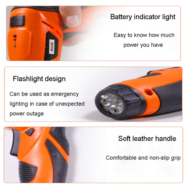 HILDA Multi-Function Li-Ion Screwdriver Mini Screwdriver Set(Black) - Screws by HILDA | Online Shopping South Africa | PMc TechLife | Buy Now Pay Later Mobicred