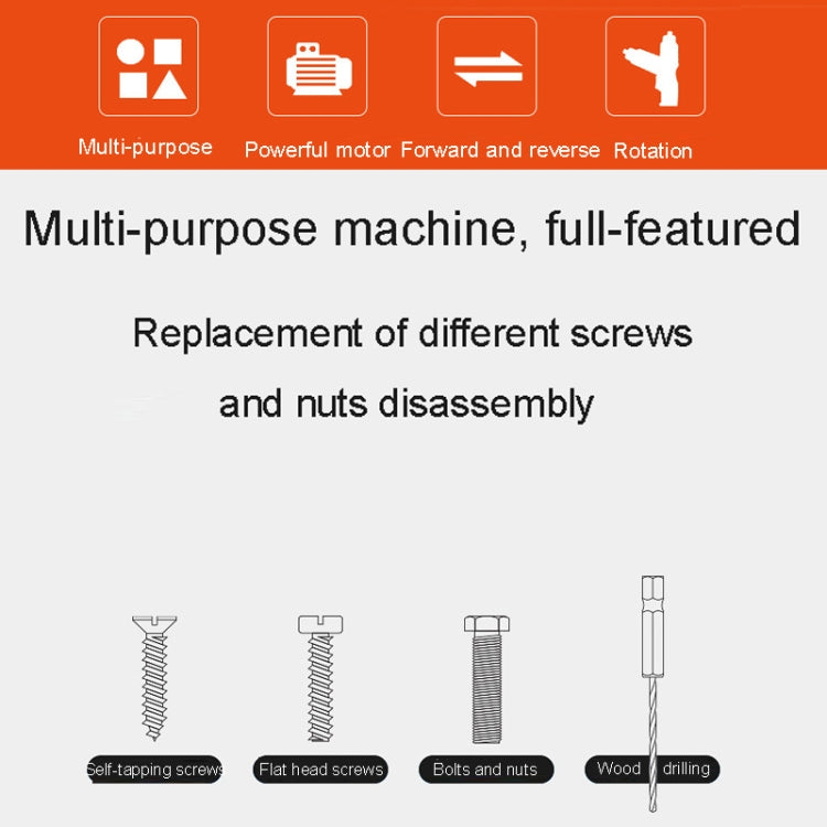 HILDA Multi-Function Li-Ion Screwdriver Mini Screwdriver Set(Black) - Screws by HILDA | Online Shopping South Africa | PMc TechLife | Buy Now Pay Later Mobicred