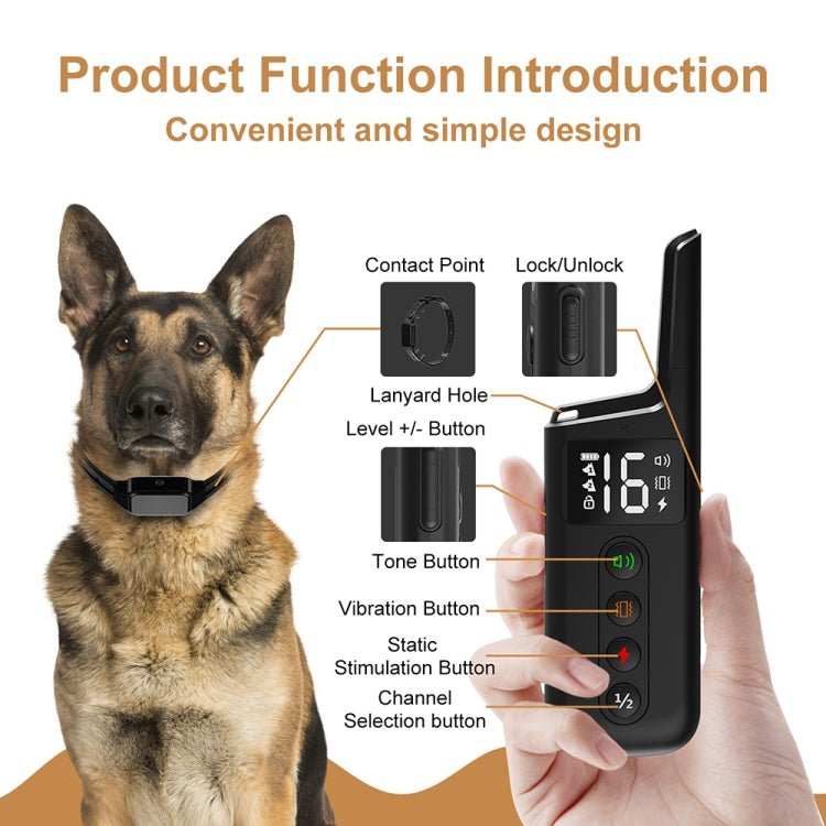 Pet Wrap-around Electric Shock Column Powerful Electronic Training Collar, Style: Receiver - Training Aids by PMC Jewellery | Online Shopping South Africa | PMC Jewellery | Buy Now Pay Later Mobicred