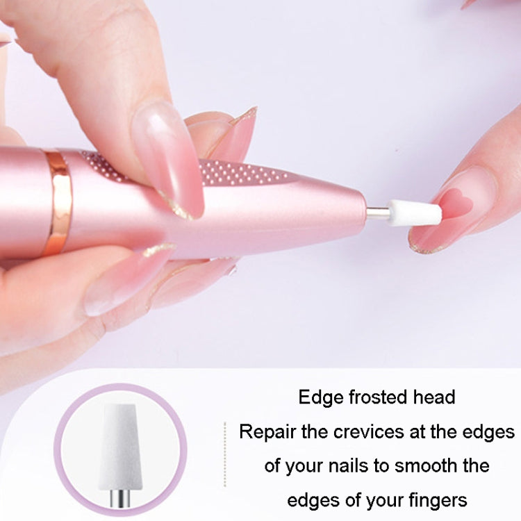 Electrical Nail Polisher Multifunctional Nail Polish Remover Pen Nail Sharpener(Pearl White) - Grinding Tools & Accessories by PMC Jewellery | Online Shopping South Africa | PMC Jewellery