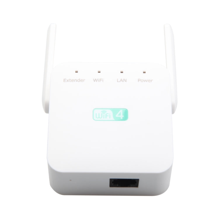 2.4G 300M Wi-Fi Amplifier Long Range WiFi Repeater Wireless Signal Booster UK Plug Black - Broadband Amplifiers by PMC Jewellery | Online Shopping South Africa | PMC Jewellery | Buy Now Pay Later Mobicred