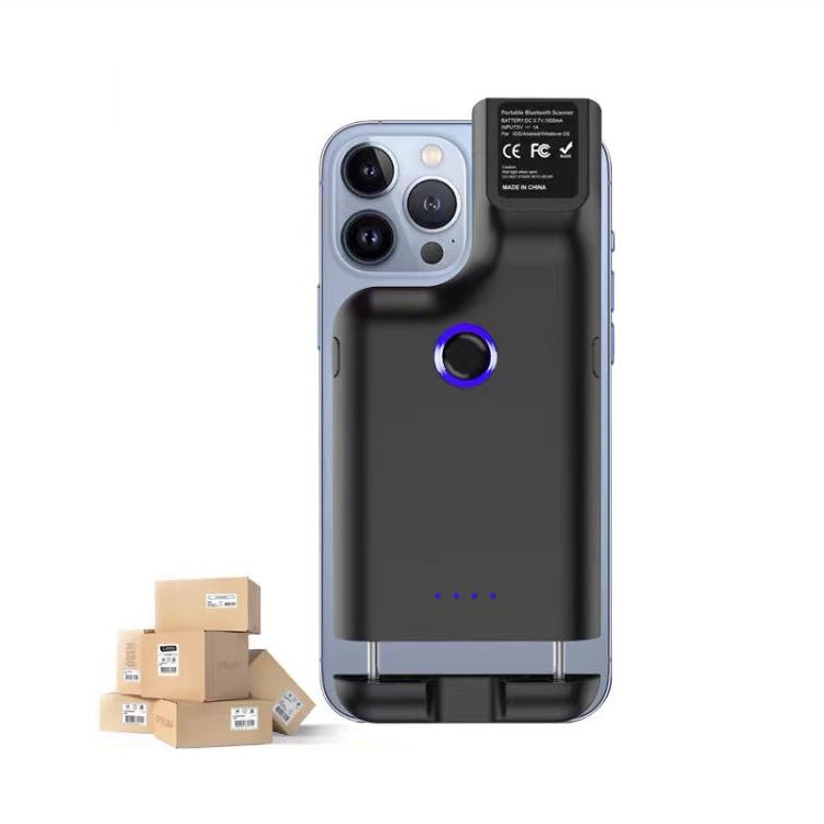 HC101D  2D Bluetooth Barcode Scanner Wireless Back Clip Phone Barcode Reader, Spec: Side - Barcode Scanner by PMC TechLife | Online Shopping South Africa | PMC TechLife