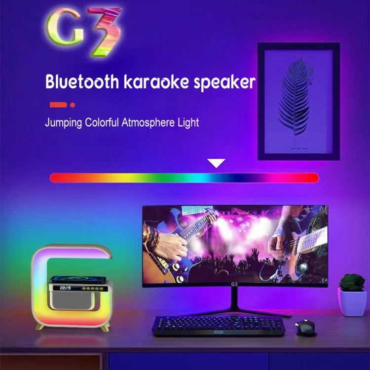 G3 5 In 1 Wireless Charger Bluetooth Speaker Clock With RGB LED Atmosphere Smart Light - Desktop Speaker by PMC Jewellery | Online Shopping South Africa | PMC Jewellery | Buy Now Pay Later Mobicred