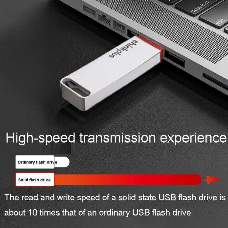 Lenovo Thinkplus TU100Pro USB3.1 Solid State Flash Drive High Capacity Metal USB Memory Disk, Size: 512G(Silver) - USB Flash Drives by Lenovo | Online Shopping South Africa | PMC Jewellery | Buy Now Pay Later Mobicred