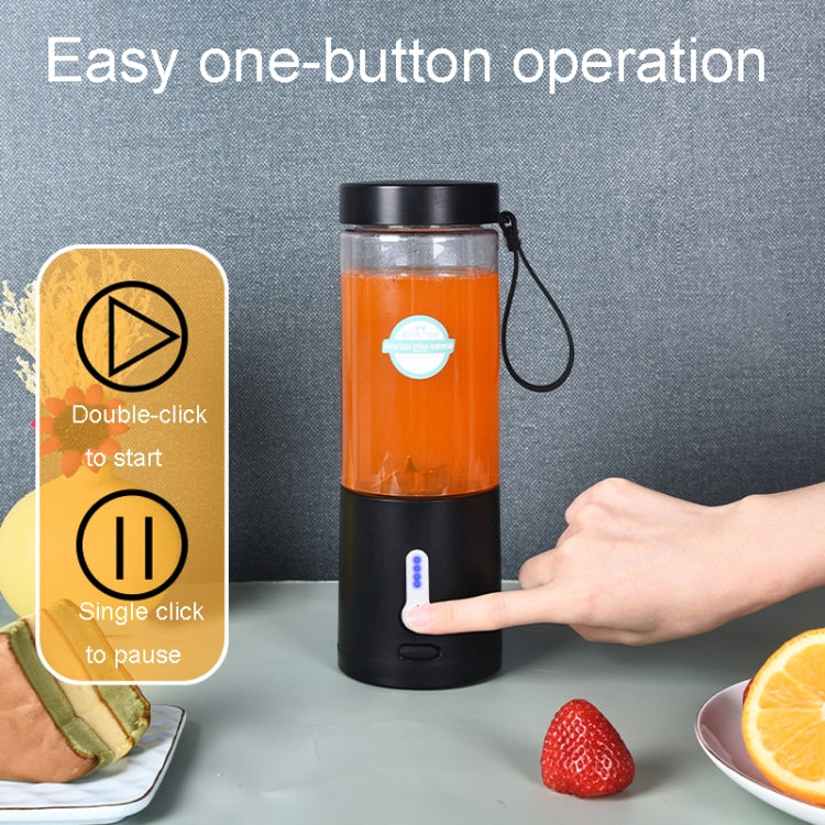 Portable Multifunctional USB Rechargeable Juice Extractor Cup Mini Electrical Juicer(Black) - free shipping - PMC TechLife - Order now!
