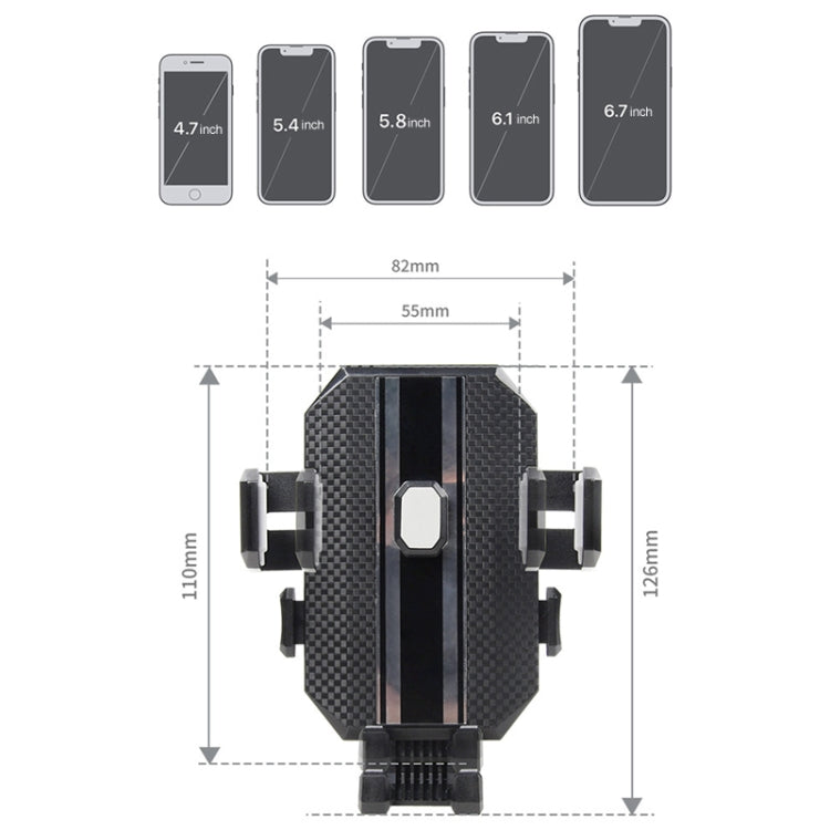 Knob Type Car Air Conditioner Air Outlet Navigation Mobile Phone Holder(Grey) - Car Holders by PMC Jewellery | Online Shopping South Africa | PMC Jewellery | Buy Now Pay Later Mobicred